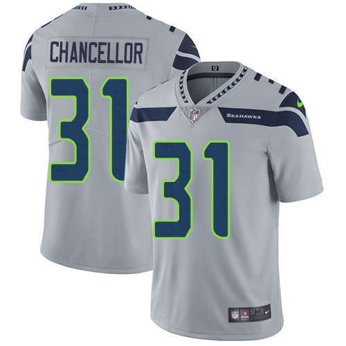 Nike Seahawks #31 Kam Chancellor Grey Alternate Men's Stitched NFL Vapor Untouchable Limited Jersey